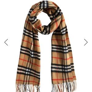 BURBERRY Women’s Check Cashmere Scarf